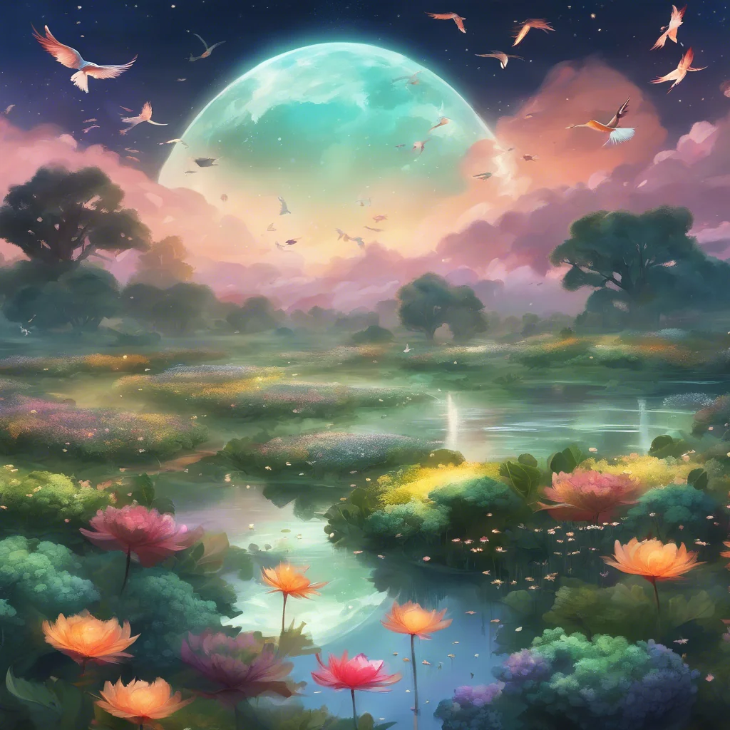 A picture of a pink and purple field.